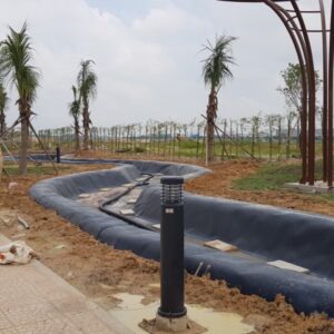ứng dụng làm hồ nước cảnh quan của màng hdpe